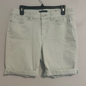 Talbots Green simply flattering collection Jean Shorts with Cuffed Hem